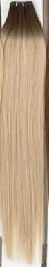 Hand-Tied Weft - #60 Platinum Blonde - 18"