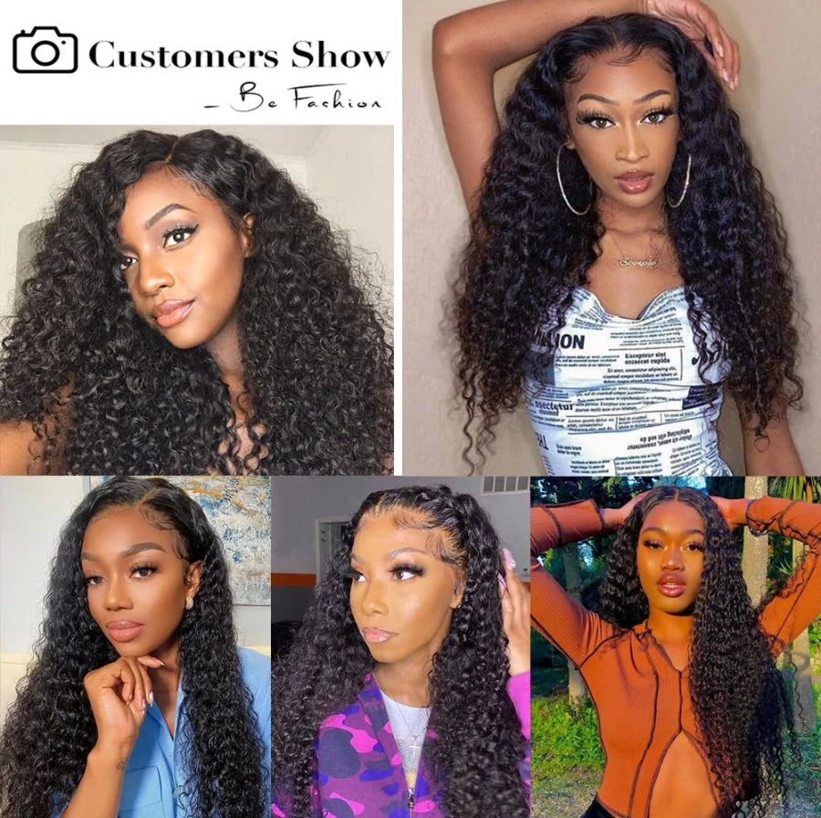 12A Mongolian Water Wave 3 Bundles With Closure Human Hair Bundles With Closure Loose Deep Wave Hair Bundles With Closure