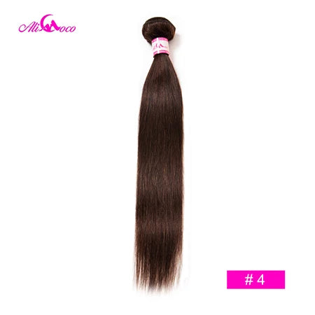 Ali Coco Brazilian Straight Hair 1/3/4 Bundles "8-30" inch  #2/#4/1b/27/ #27/1b/99j Non Remy Ombre Hair 100% Human Weave Bundles