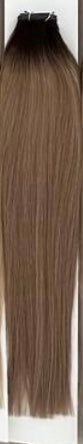 Hand-Tied Weft - #8 Light Chestnut Brown - 14"