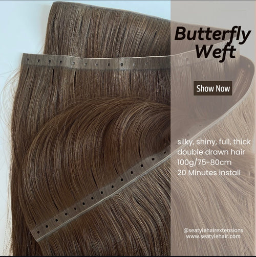 Butterfly Weft Hair Extensions (100g)