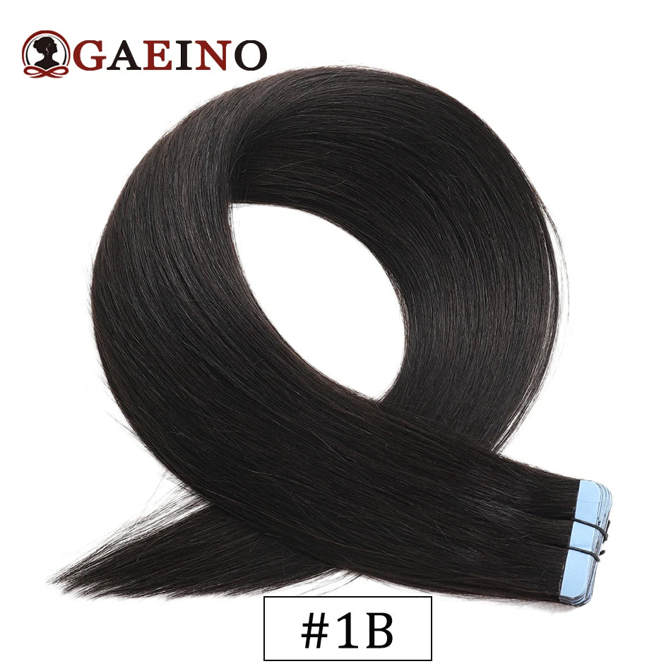 Tape In Hair Extensions Human Hair Real Natural Hair European Straight Blonde Skin Weft Adhesives Remy Hair Extension 2.0G/PC